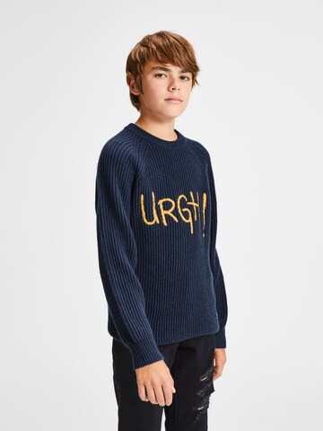 Pull-over Jack & Jones Junior en bleu : devant