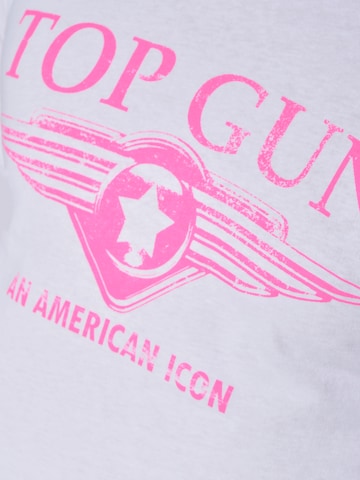 TOP GUN T-Shirt 'Beach' in Weiß