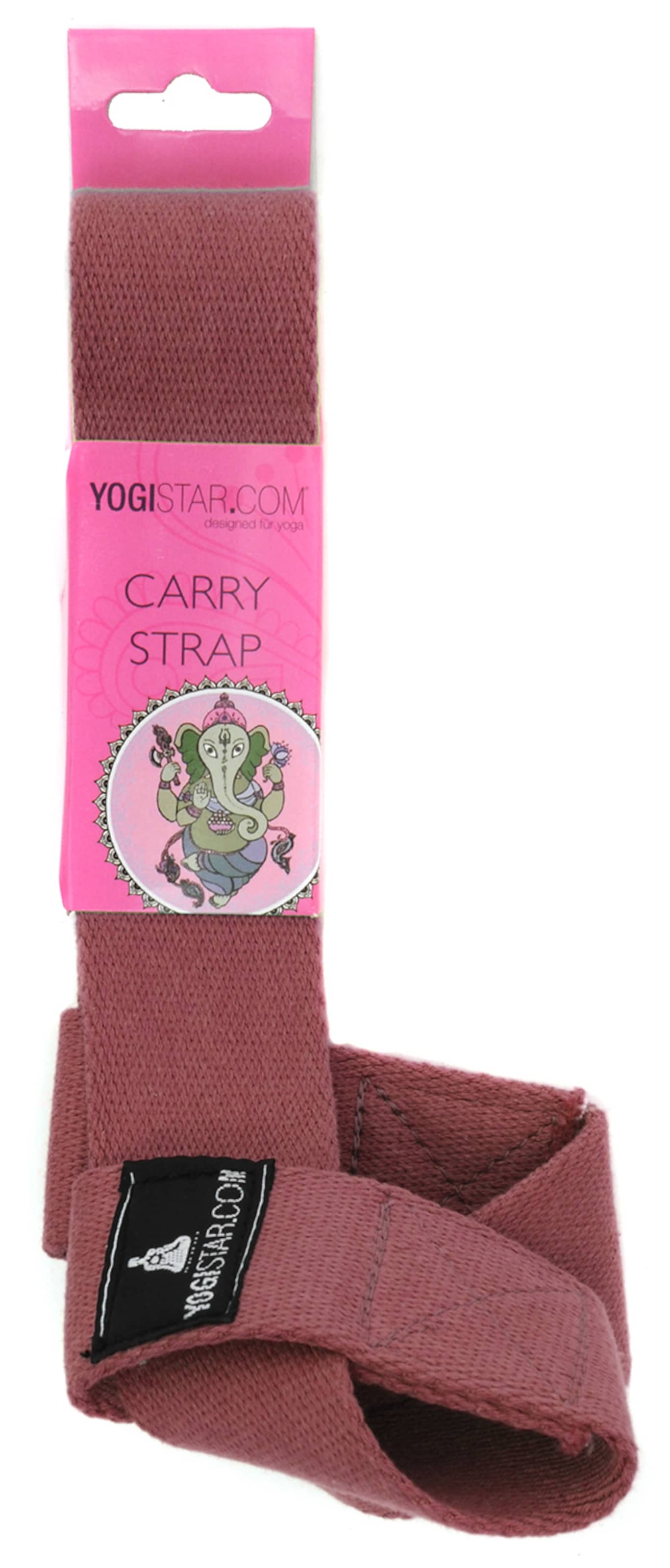 YOGISTAR.COM Yogatrageband 'Carry Strap' in Rot: Vorderseite