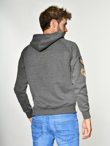 TOP GUN Sweatshirt 'TG-9013' in Zwart