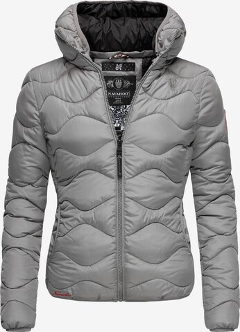 NAVAHOO Winter Jacket 'Key Color' in Grey: front