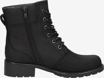 CLARKS Lace-Up Ankle Boots 'Orinoco Spice' in Black