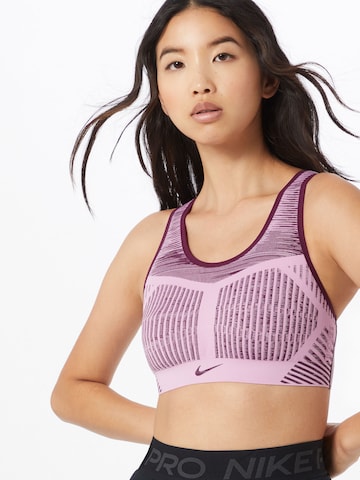 Regular Soutien-gorge de sport NIKE en rose : devant