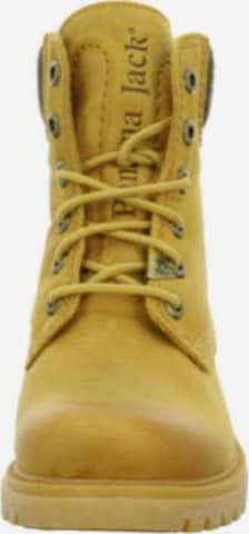 PANAMA JACK Lace-Up Ankle Boots in Yellow