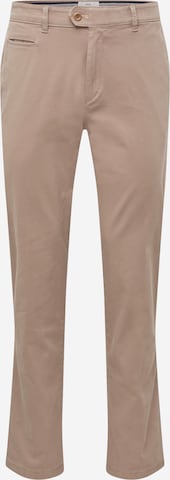 Regular Pantalon chino 'Everest' BRAX en marron : devant