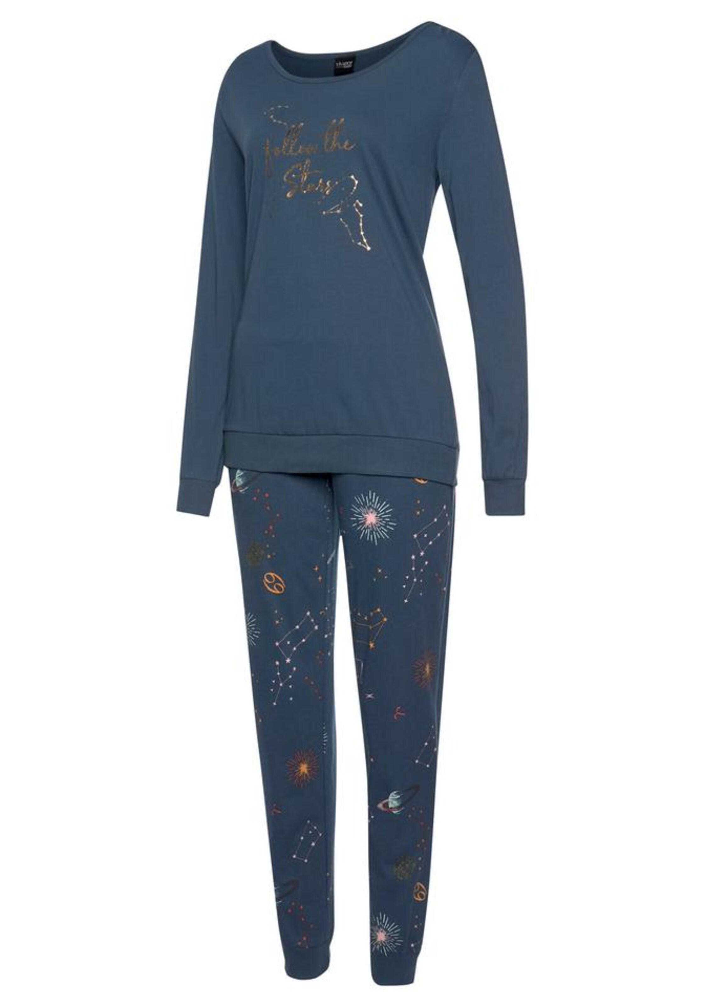 VIVANCE Pyjama in Blau