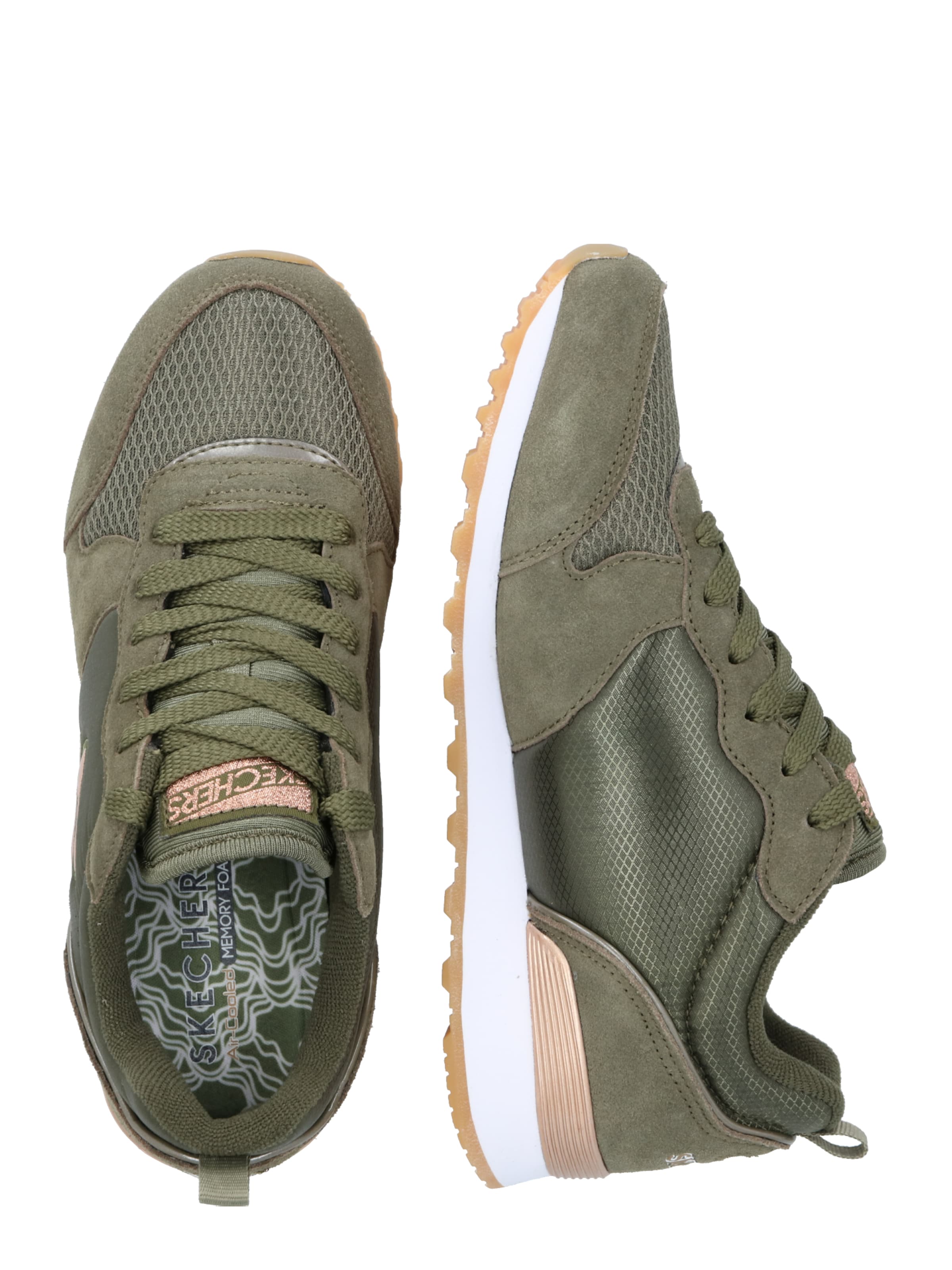 SKECHERS Низкие кроссовки в Зеленый