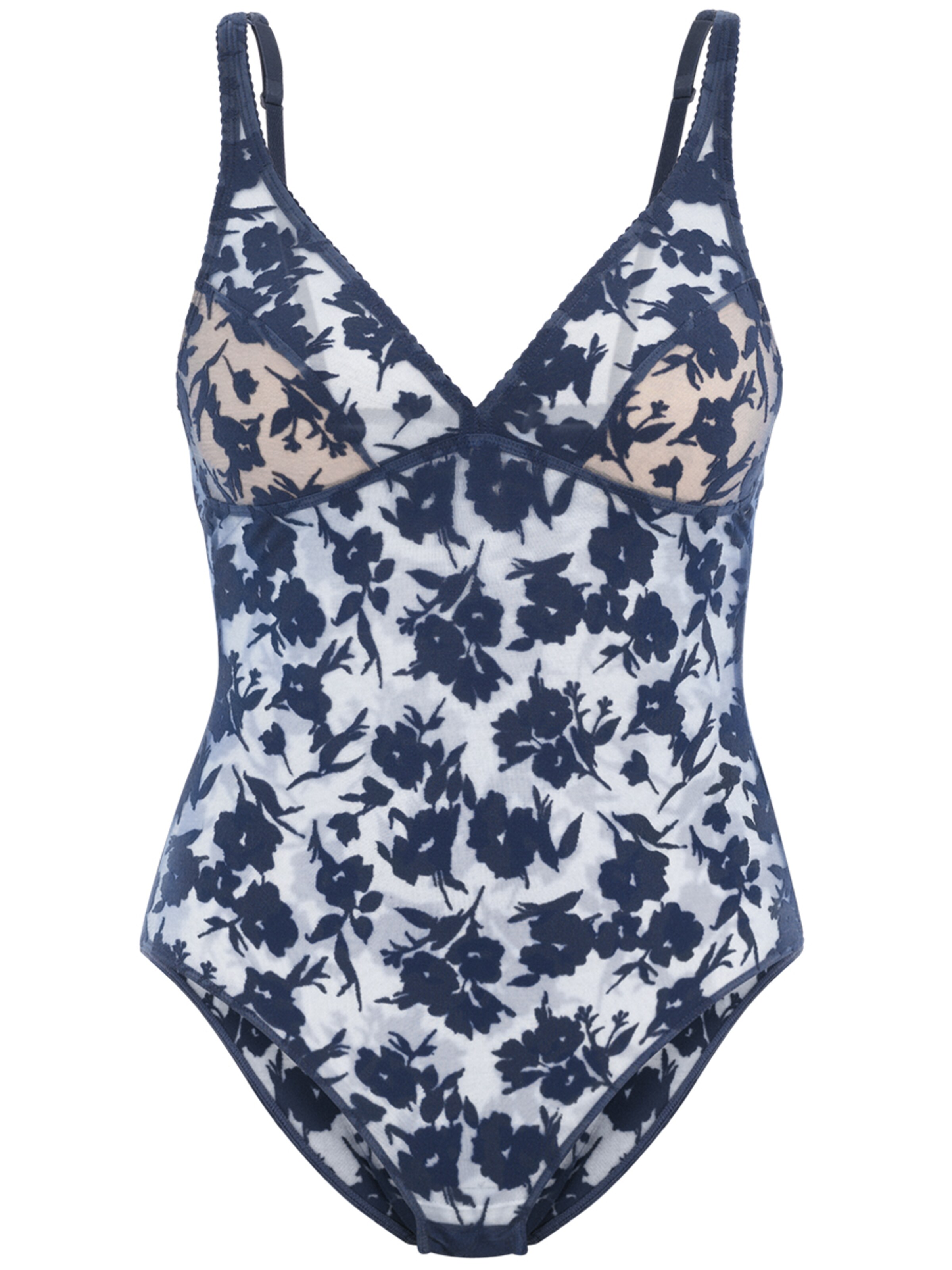 PALMERS - Body 'Night Blossom' in de kleur Donkerblauw