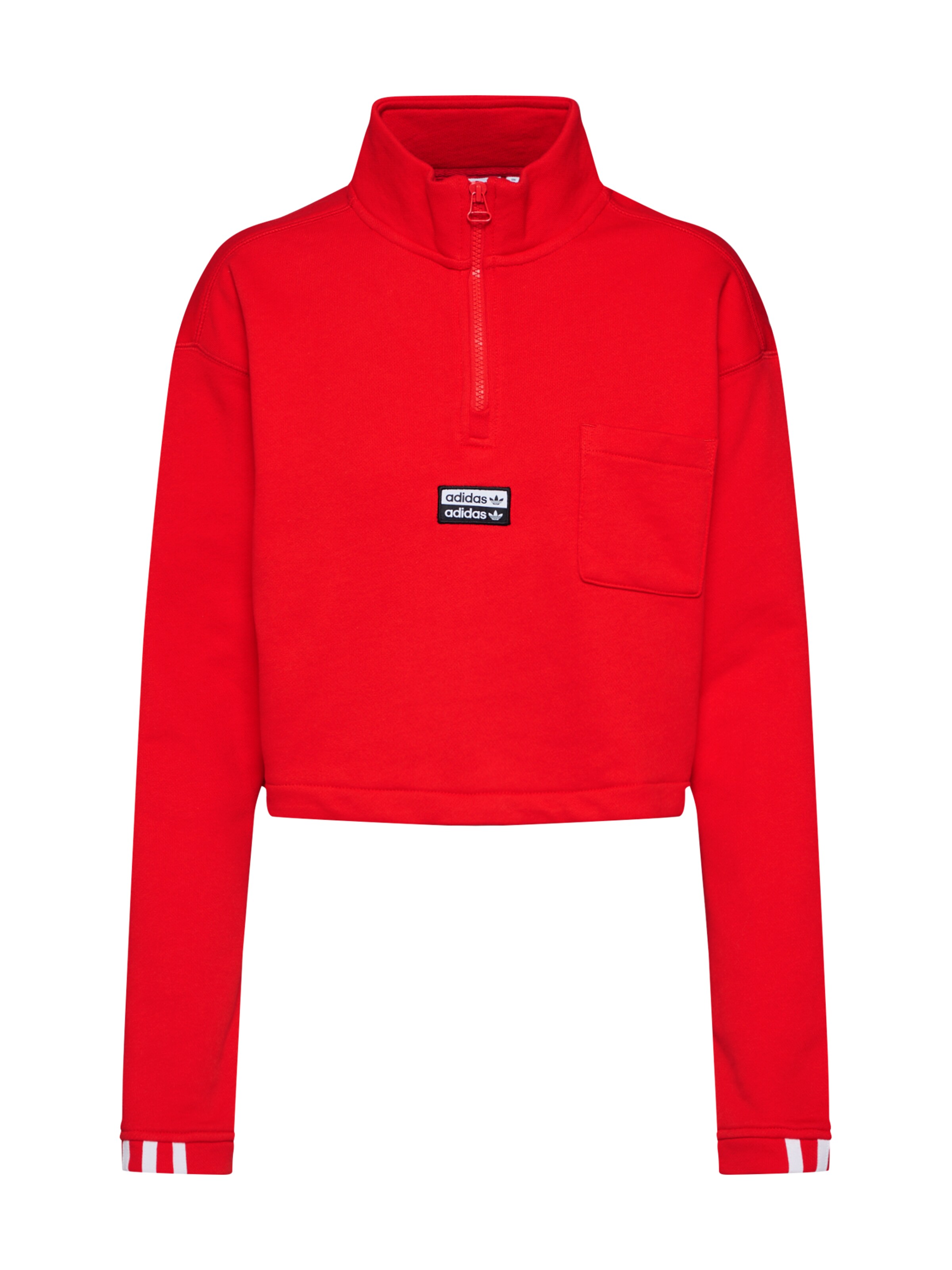 ADIDAS ORIGINALS Sweatshirt in Rood: voorkant
