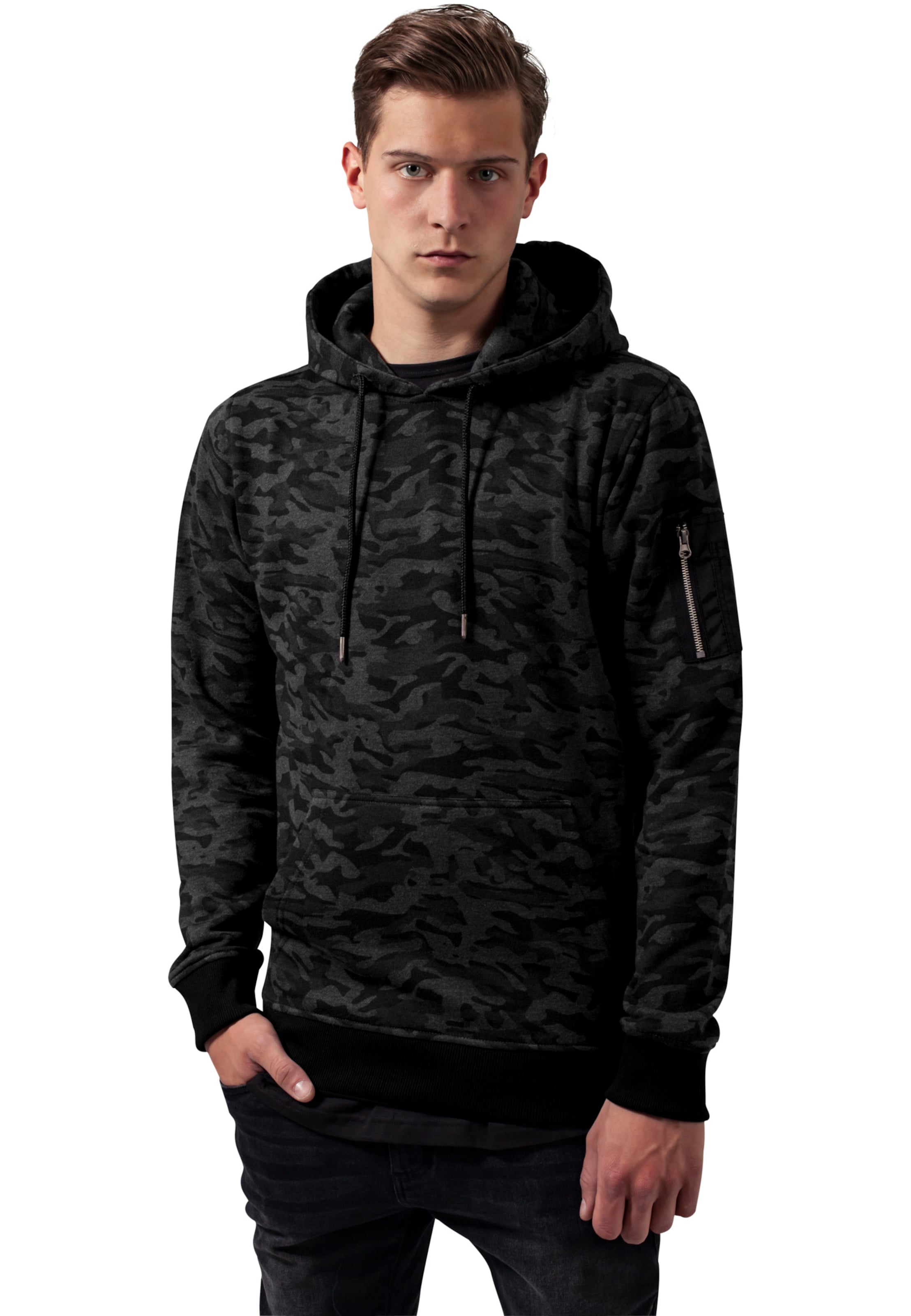 Urban Classics - Sweatshirt em cinzento: frente