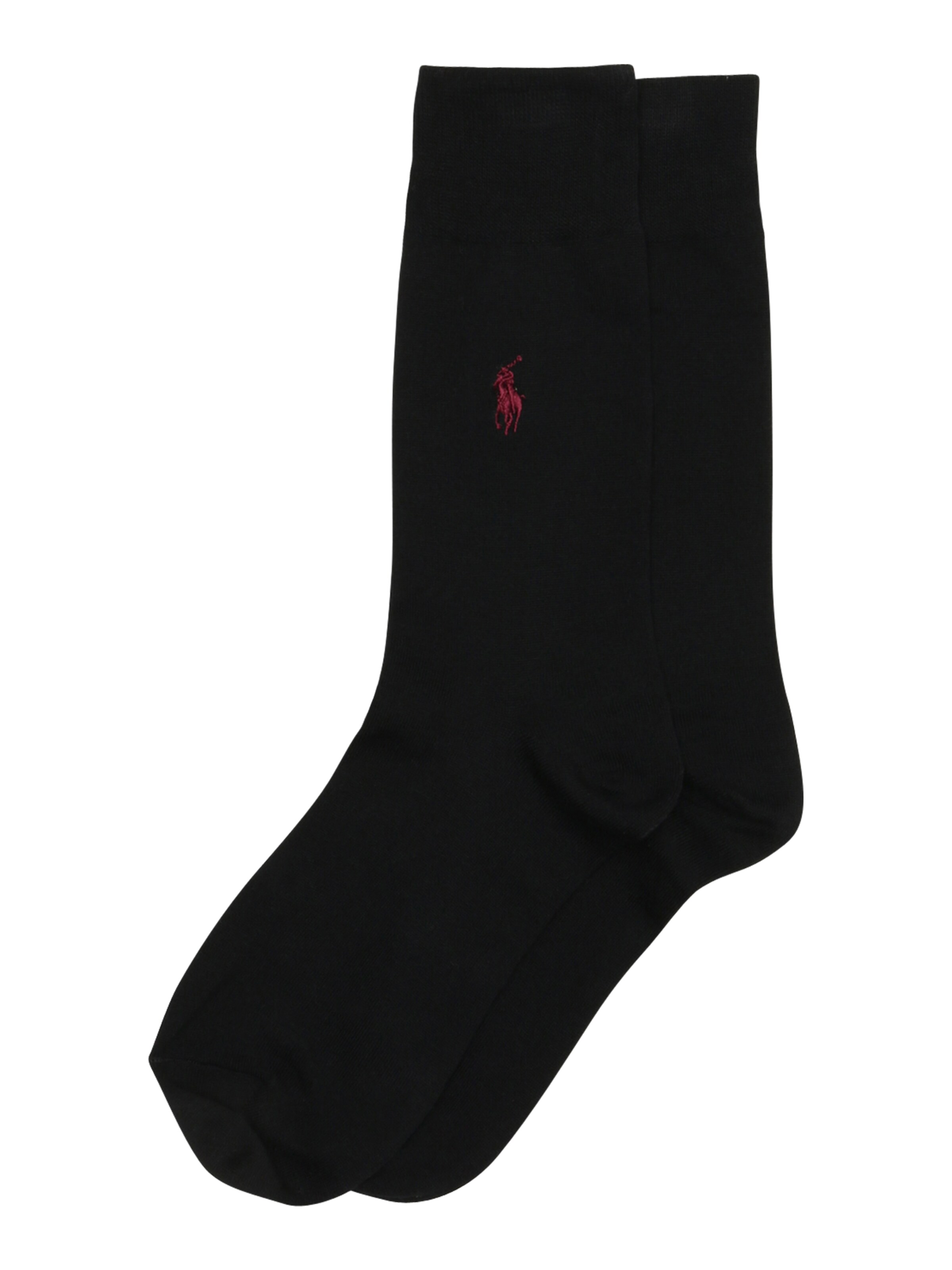 POLO RALPH LAUREN - Sokken 'SIZED FLAT-CREW-2 PACK' in de kleur Zwart