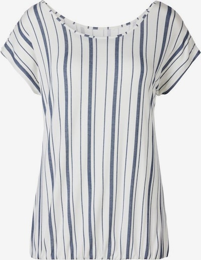 BEACH TIME T-shirt en bleu-gris / blanc naturel, Vue avec produit