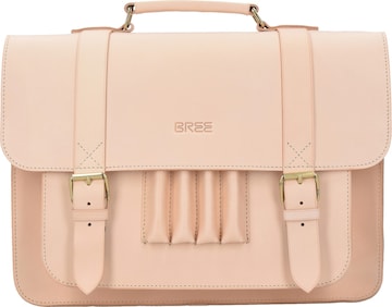 BREE Document Bag in Beige: front