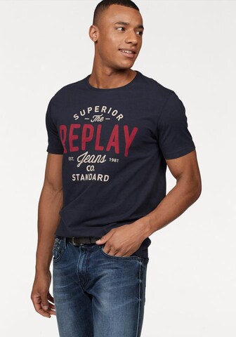 REPLAY Shirt in Blue: front