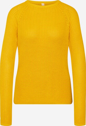 QS Sweter w kolorze żółty: przód
