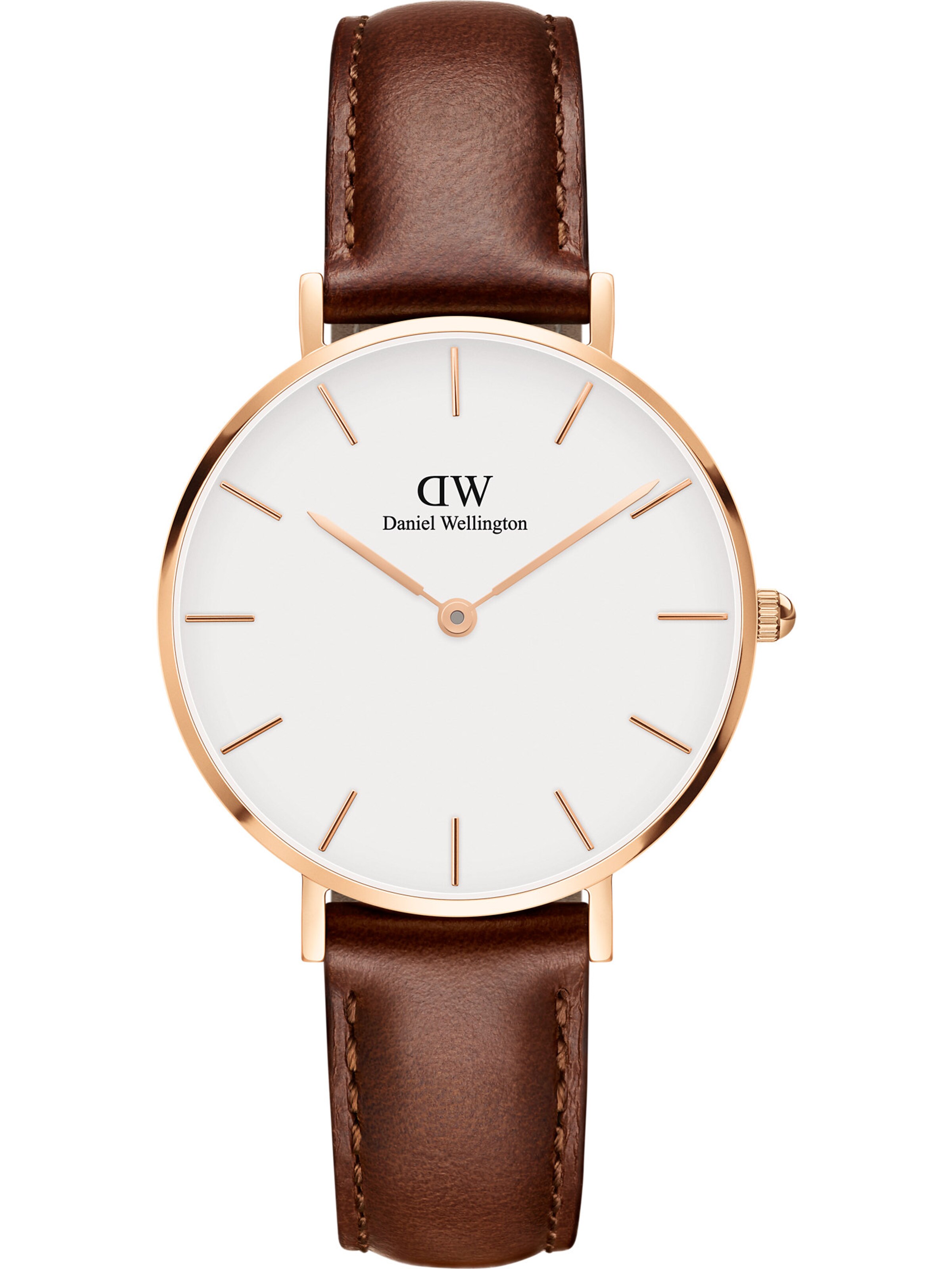 Daniel Wellington Analog Watch 'Petite St Mawes DW00100175' in Brown: front