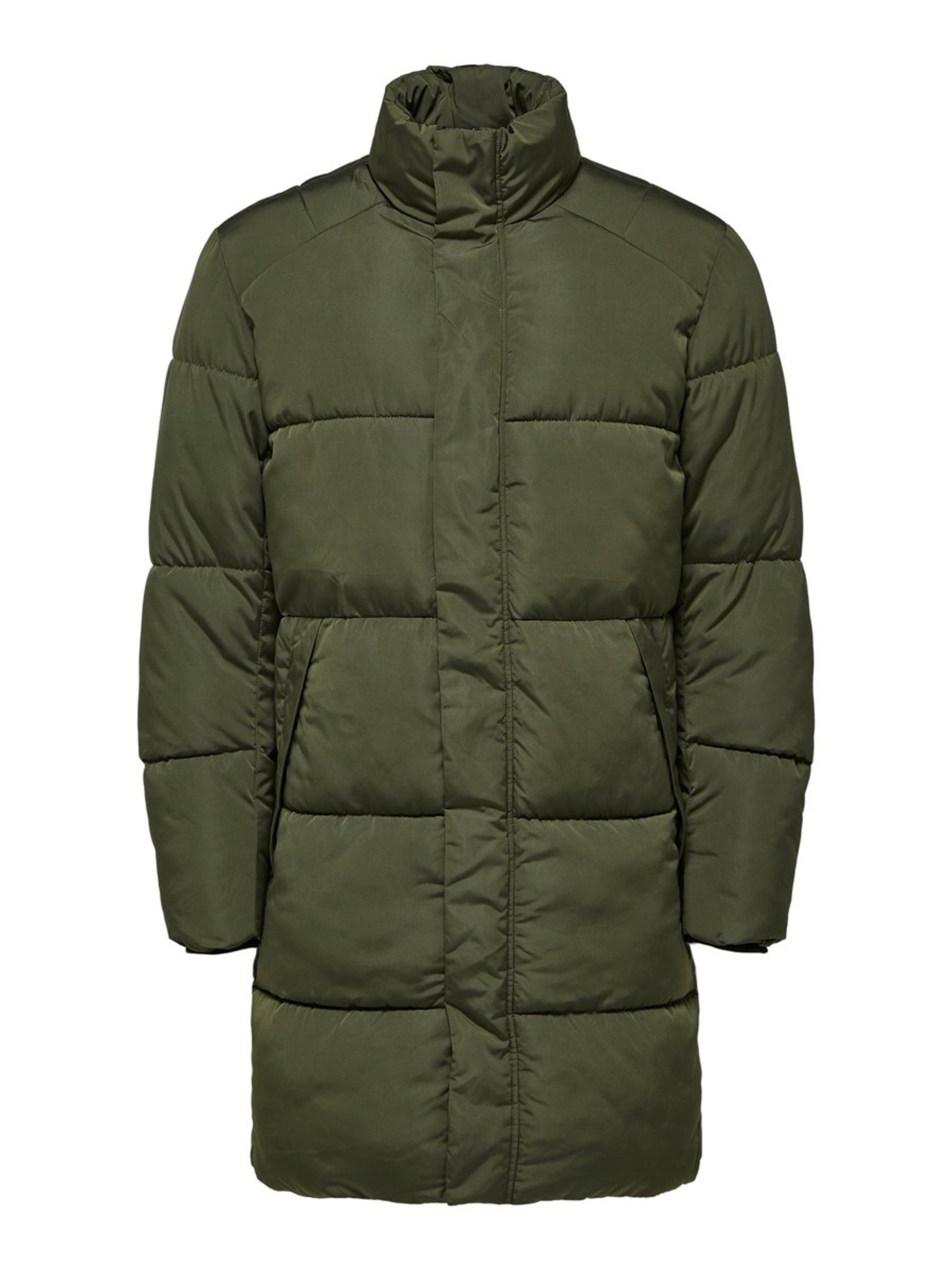 SELECTED HOMME - Winterjas in de kleur Kaki