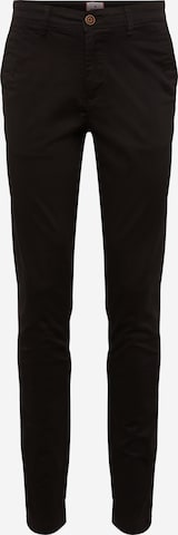 JACK & JONES Slim fit Chino Pants 'Marco Bowie' in Black: front