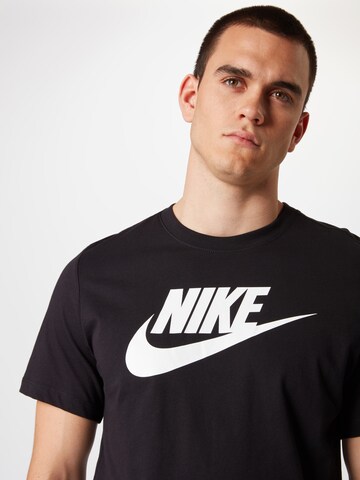 Nike Sportswear Regular Fit T-Shirt 'Icon Futura' in Schwarz