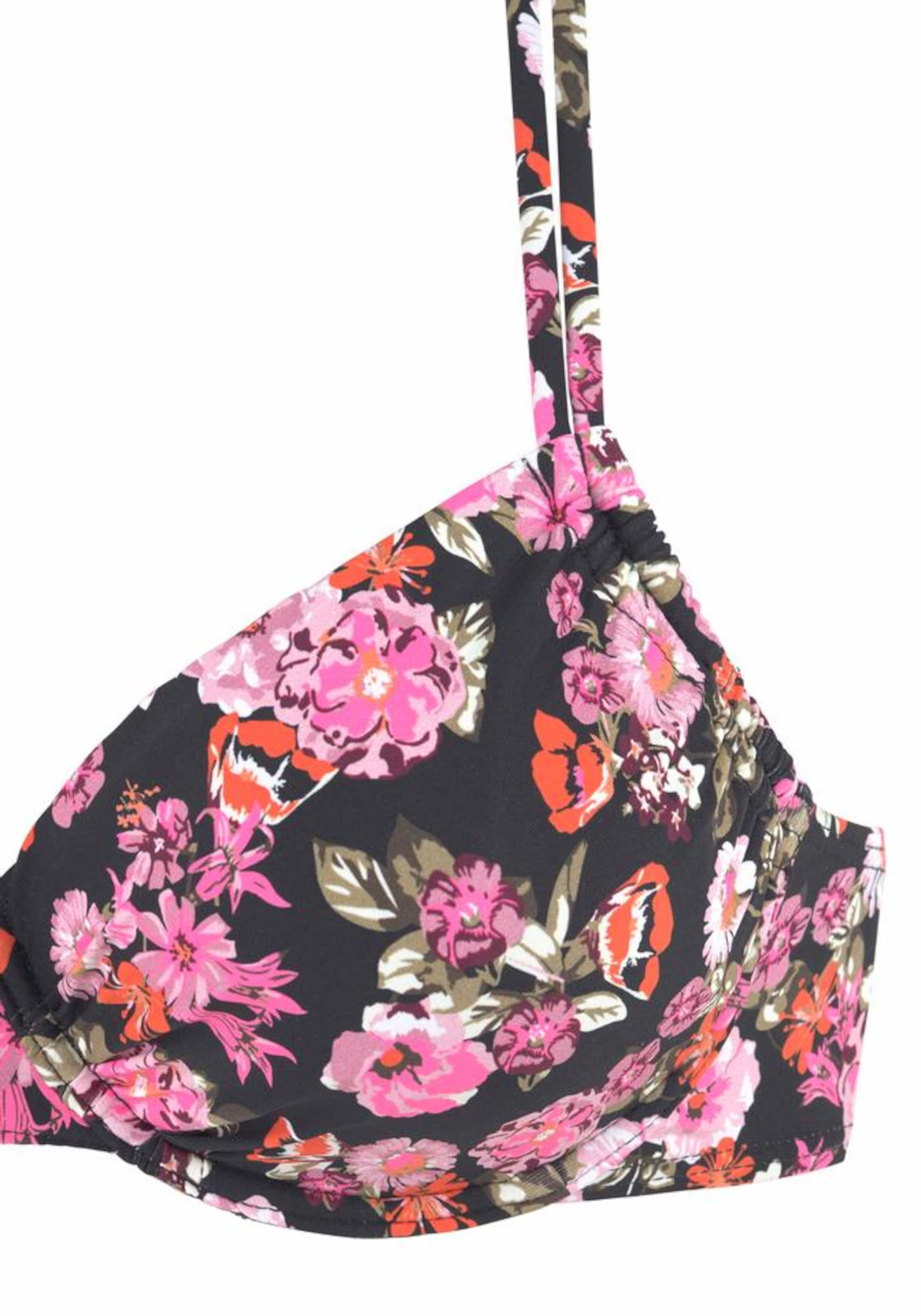 Push-up Hauts de bikini 'Blümli' LASCANA en mélange de couleurs