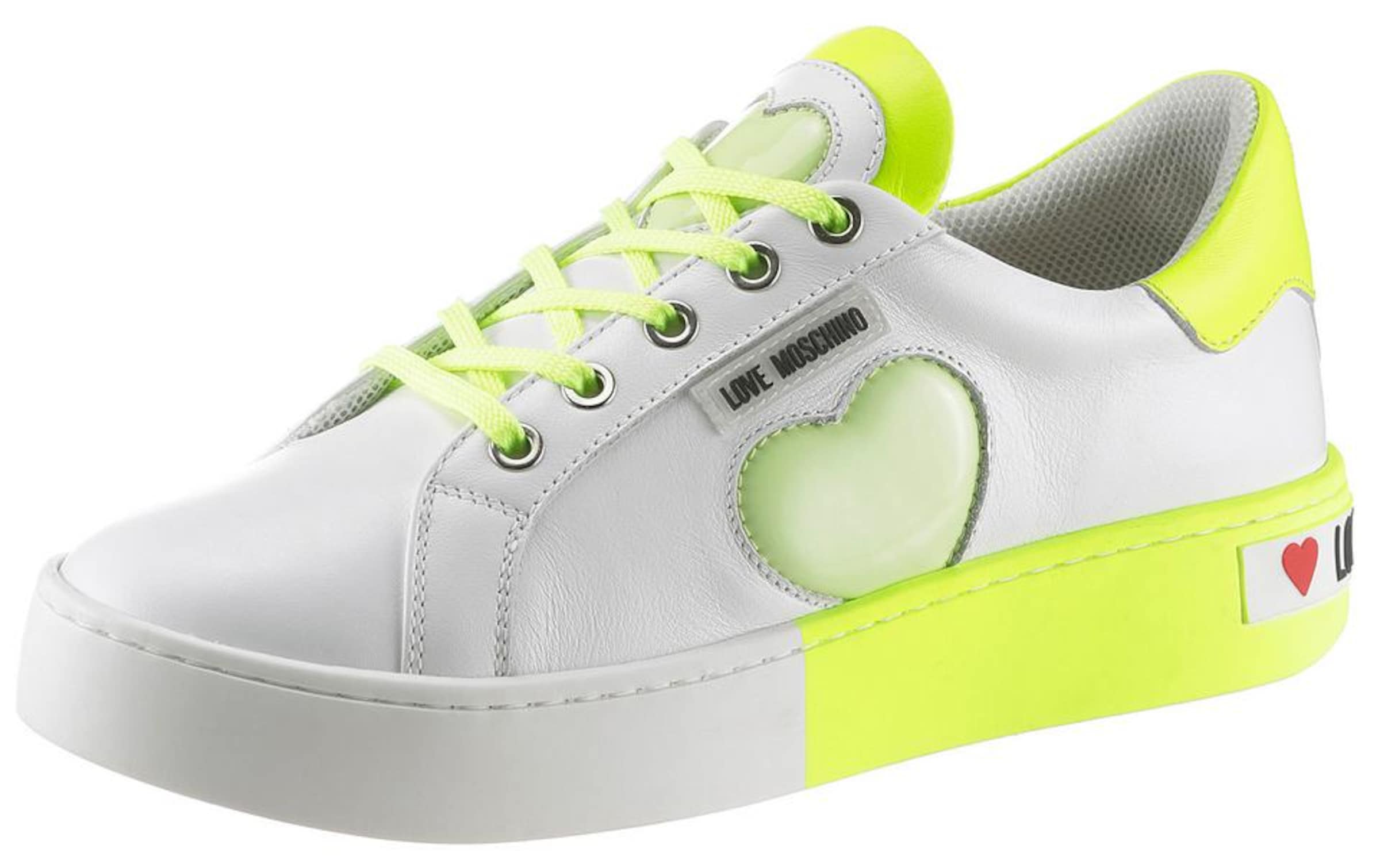 Love Moschino Låg sneaker i vit: framsida