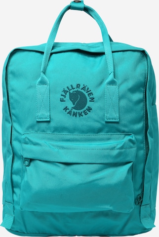 Rucsac sport 'Re-Kanken' de la Fjällräven pe verde: față