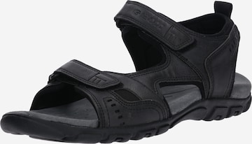 GEOX - Sandalias de trekking 'Strada' en negro: frente