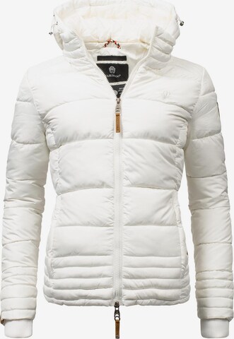 MARIKOO Winter Jacket 'Sole' in White: front