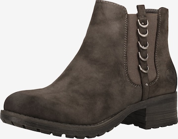 Rieker Booties in Grey: front