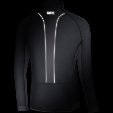 GORE WEAR Athletic Jacket 'R3 Partial WINDSTOPPER® GORE-TEX®' in Black