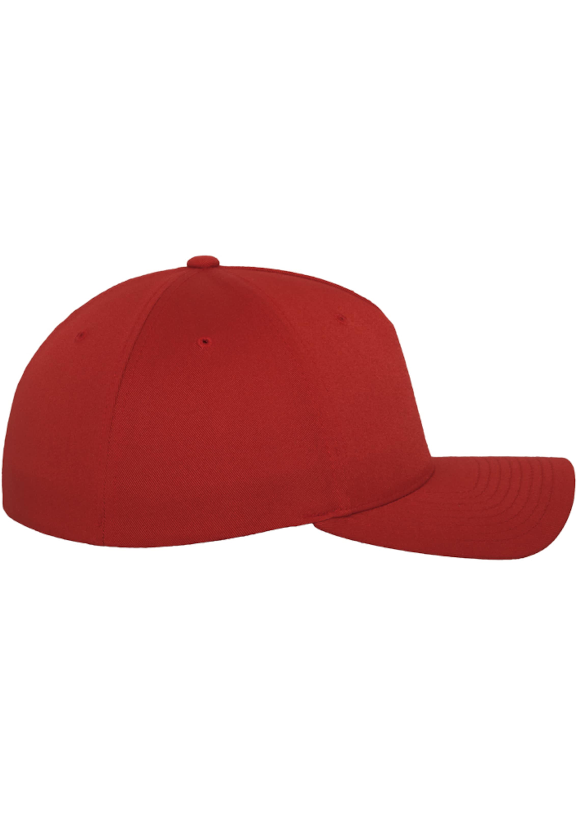 Cappello da baseball 'Panel' di Flexfit in rosso