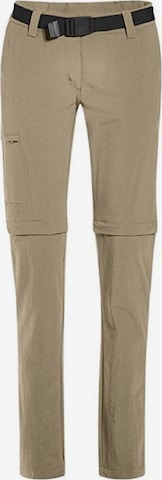 Maier Sports Outdoor Pants 'Zip Off Hose Inara Slim' in Beige: front