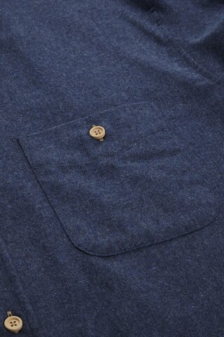 Kronstadt Slim fit Button Up Shirt 'Dean 07a Plain' in Blue