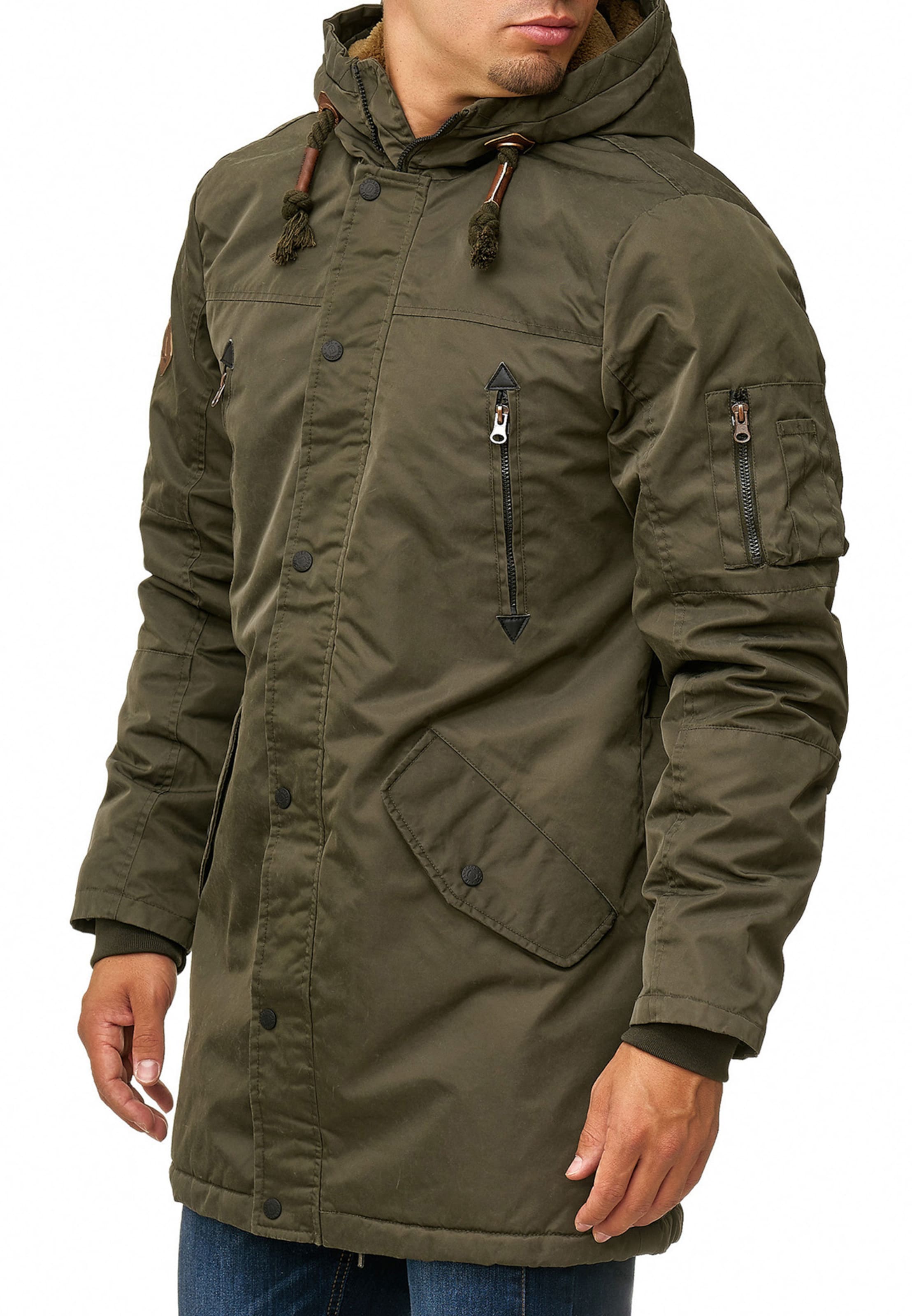 INDICODE JEANS Winter Parka 'Bardsley' in Green