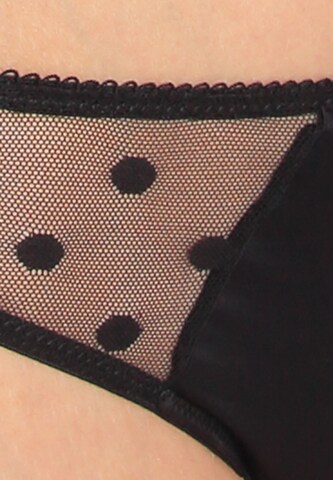 sassa String 'DOTTED MESH' in Schwarz