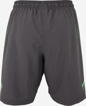 UNDER ARMOUR Regular Workout Pants 'Woven Graphic' in Grey: back