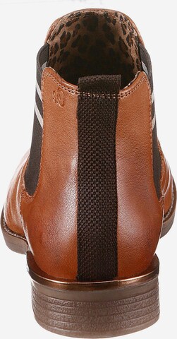 s.Oliver Chelsea boots i brun