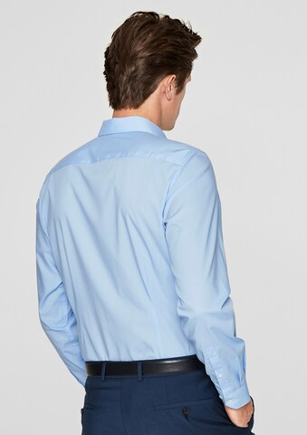 s.Oliver BLACK LABEL Slim fit Zakelijk overhemd in Blauw