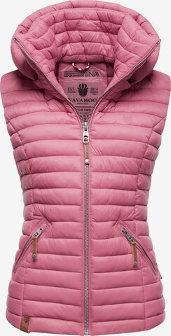 NAVAHOO Bodywarmer 'Shadaa' in Roze: voorkant