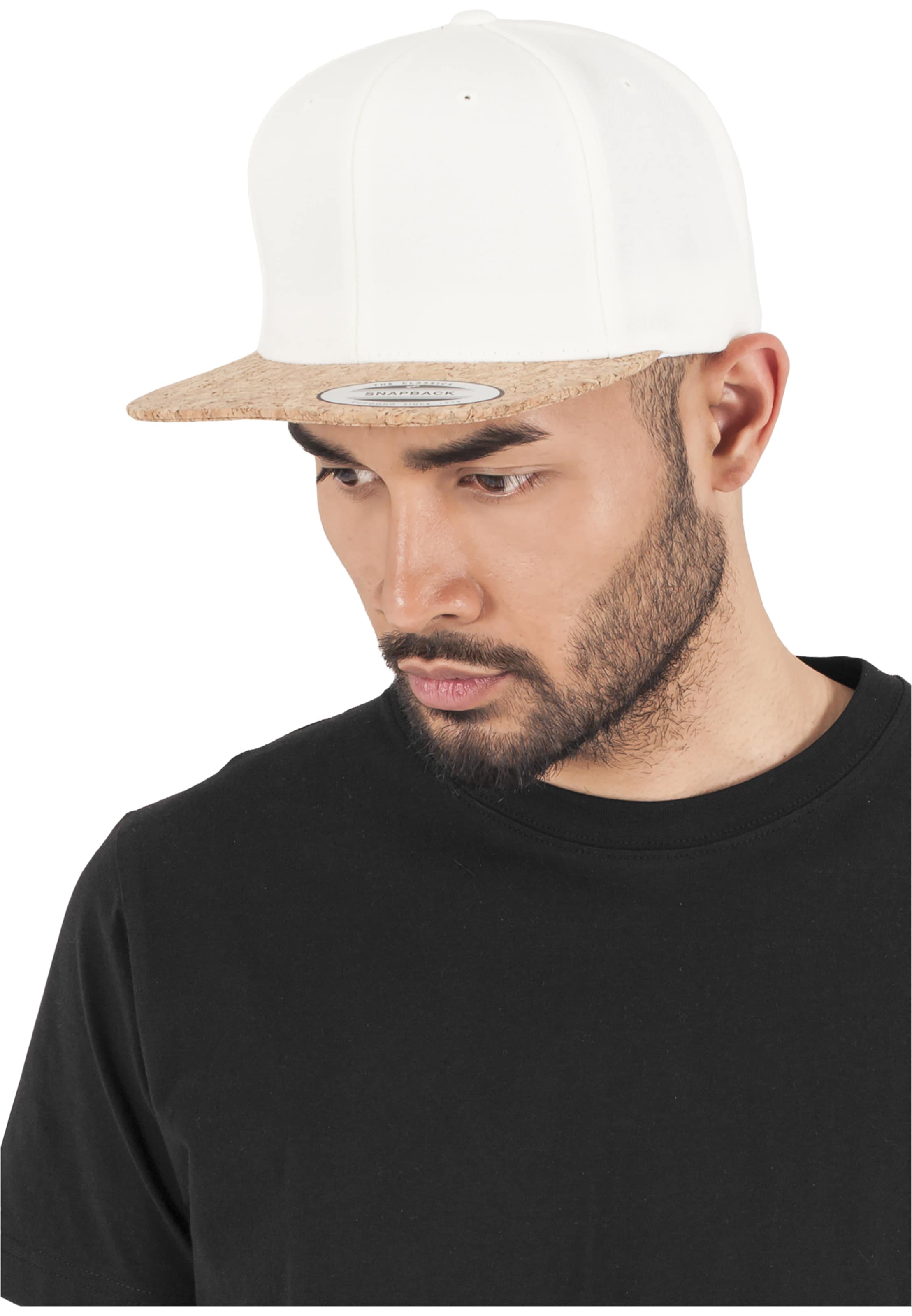 Casquette 'Cork' Flexfit en blanc : devant