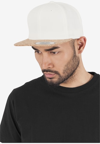 Cappello da baseball 'Cork' di Flexfit in bianco: frontale