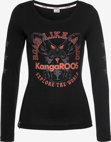 KangaROOS Shirt in Black: front