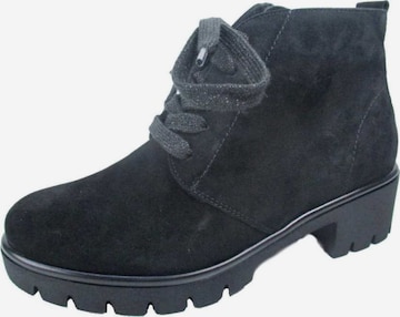 SEMLER Lace-Up Ankle Boots in Black: front