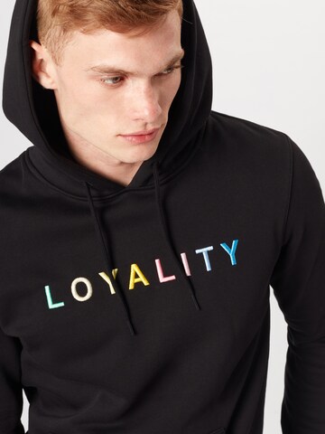 Mister Tee Sweatshirt 'Loyality' in Zwart