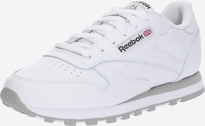 Reebok Baskets basses 'Classic Leather' en gris / blanc, Vue avec produit