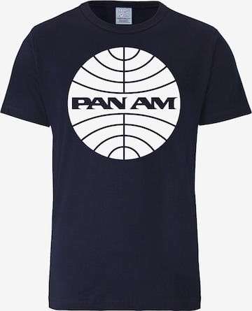 LOGOSHIRT T-Shirt 'Pan Am' in Blau: predná strana