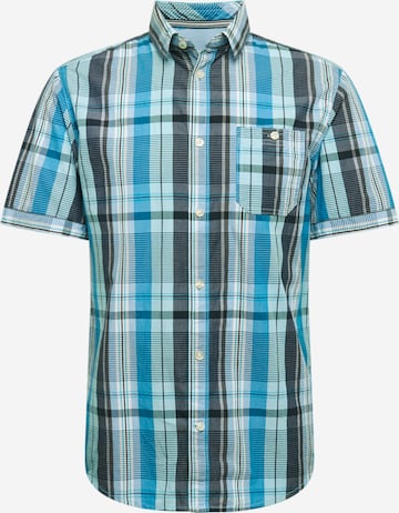 TOM TAILOR Regular fit Button Up Shirt in Blue: front