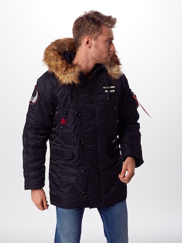 ALPHA INDUSTRIES Зимняя куртка 'Airborne' в Черный