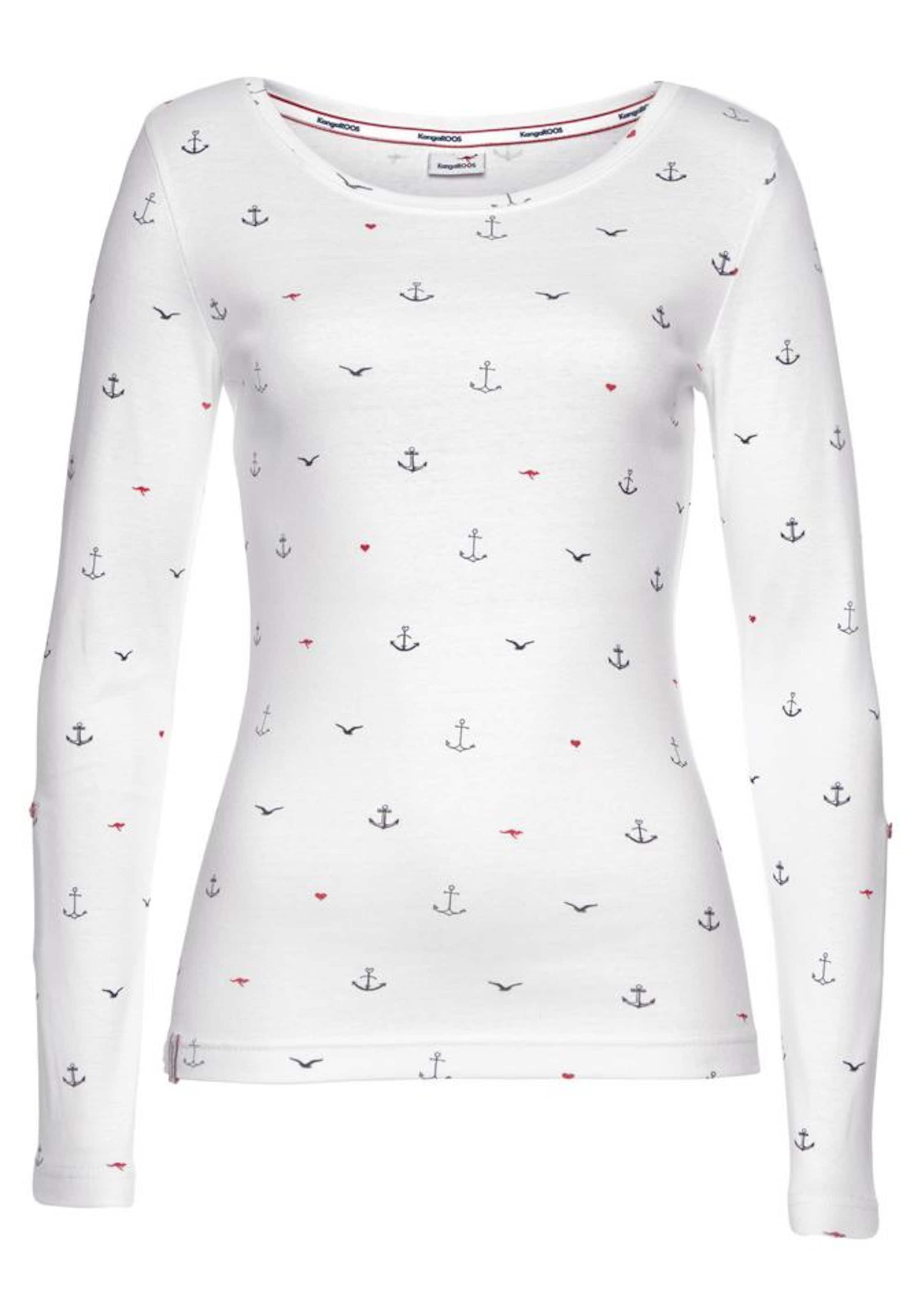 KangaROOS Shirt in Weiß: Vorderseite