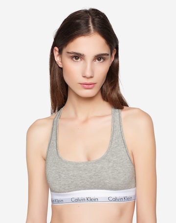 Bustier Soutien-gorge Calvin Klein Underwear en gris : devant